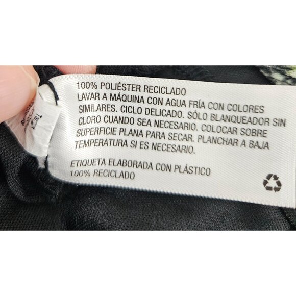 Womens Size M Black Floral Halter Neck Mini Dress Open Back Lined Sexy Party - Picture 11 of 11